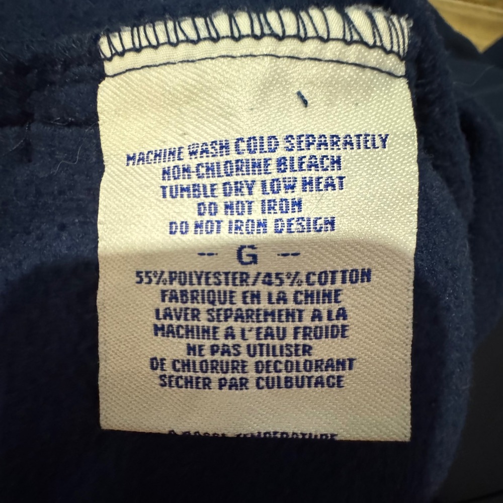 Vintage 90s Logo Athletic Notre Dame Fighting Irish 1/4 Zip Pullover Sweatshirt - Picture 6 of 9